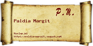 Paldia Margit névjegykártya